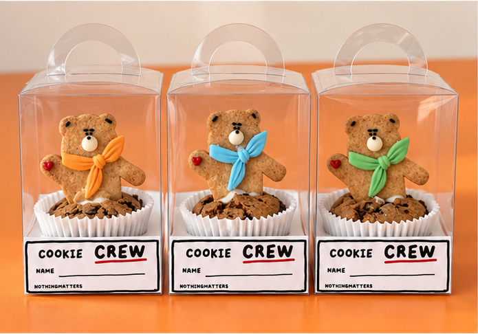 COOKIE CREW 투명 패키지 3종