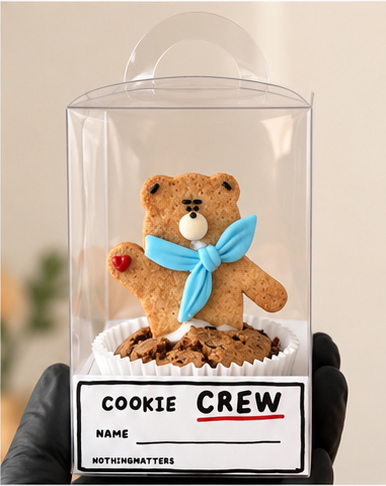 손에 든 COOKIE CREW 패키지