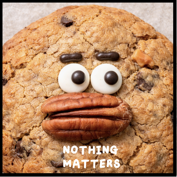 피칸 장식이 입처럼 올라간 호두초코 쿠키