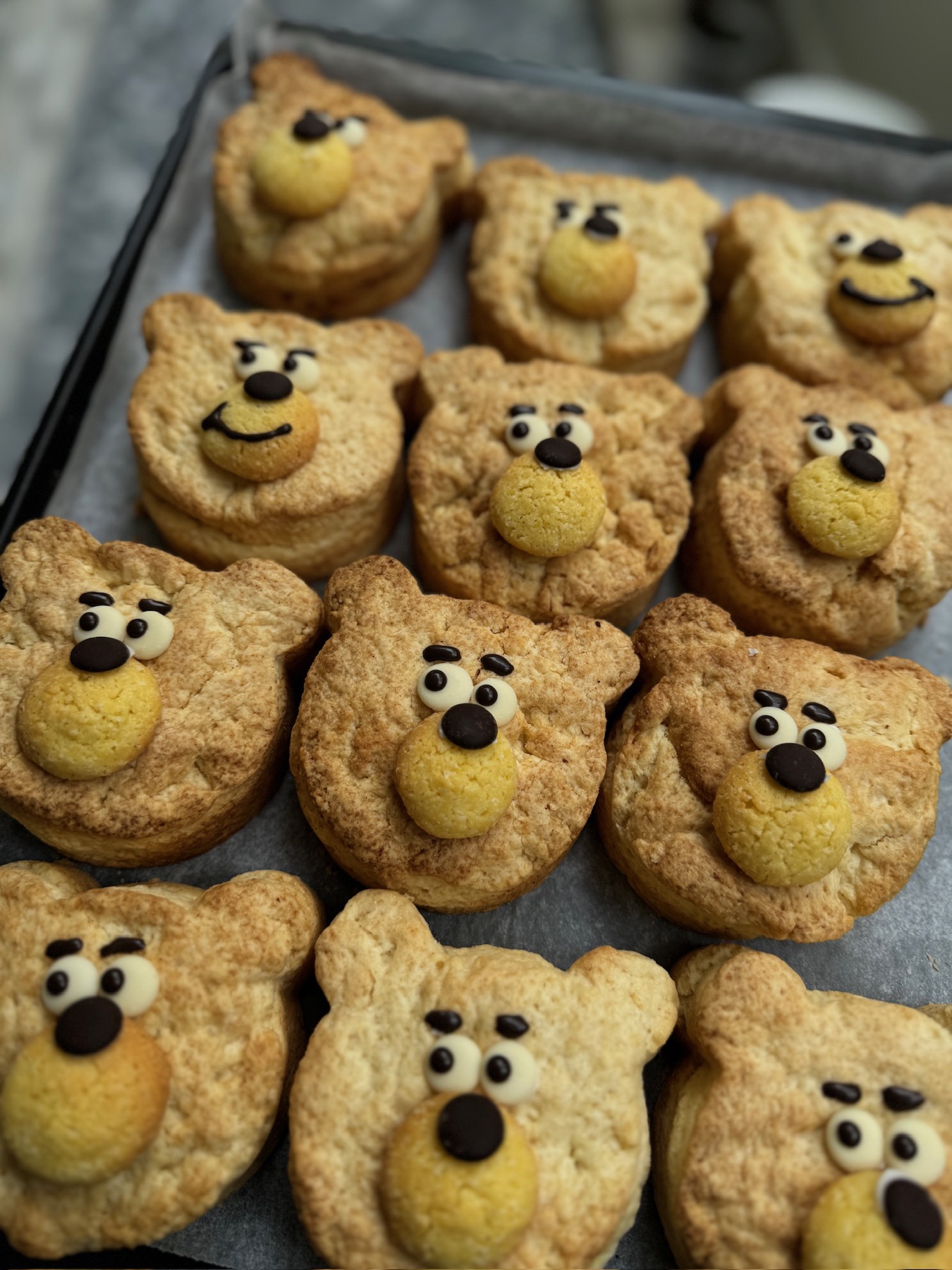 플레인 고메버터 곰돌이 스콘 디테일